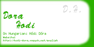 dora hodi business card